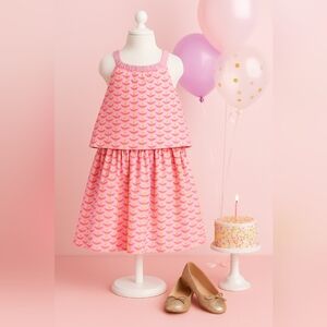 Boden Girls Pink Flower Power Daisy Sleeveless Sun Dress Size 11-12 Y | 152 cm